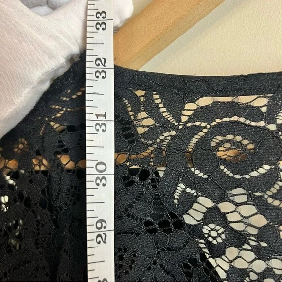 Kimchi Blue Black Lace Flutter Sleeve Mini Dress Romantic Small Whimsygoth - Picture 8 of 15